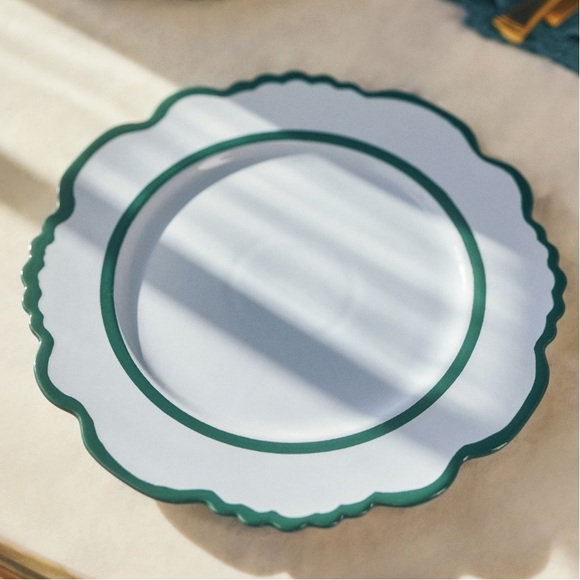 LAST SET🔥 Blue & Green charger dinner plate set of 4 - Picture 4 of 4